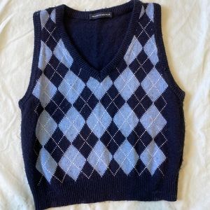 Brandy Melville blue sweater vest size small